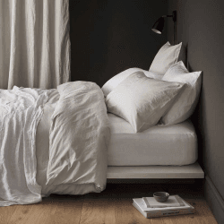 Image showing the Relaxed Cotton Pair of Standard Pillowcases, Clay product.