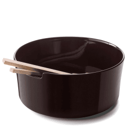 Image showing the Collective Salad Bowl with Ash Servers, D26cm, Mocha product.
