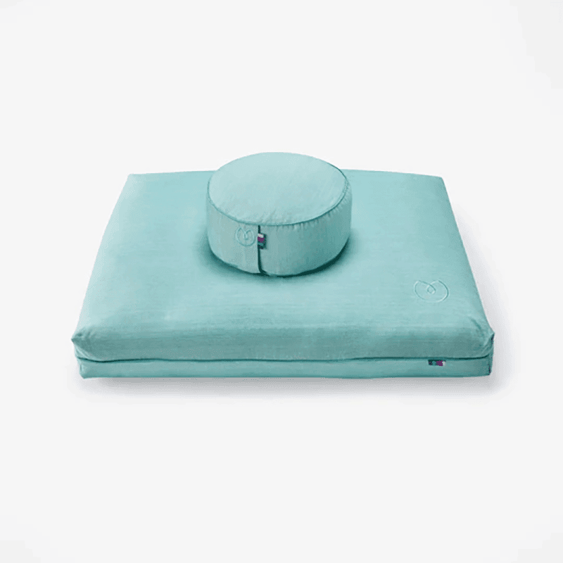 Organic Cotton Meditation Cushion, Eucalyptus