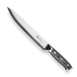 Image showing the Q30 Series Damascus Steel Carving Knife, 20cm, Black product.