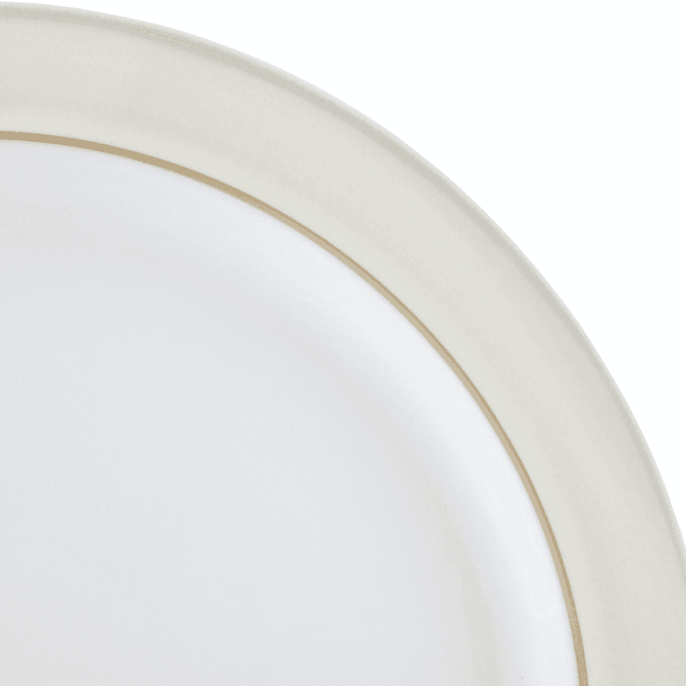 Natural Canvas Dinner Plate, 27 x 2.5cm