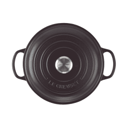 Image showing the Signature Cast Iron Shallow casserole, 30cm - 3.2 litre, Satin Black product.