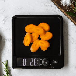 Image showing the Antimicrobial Digital Dual Kitchen Scale, 5KG, Black product.