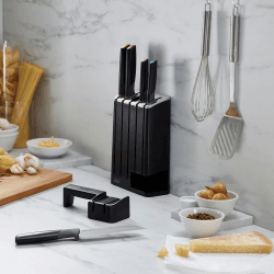 Image showing the Elevate 5 Piece Knife Slim Block, Multicolour product.