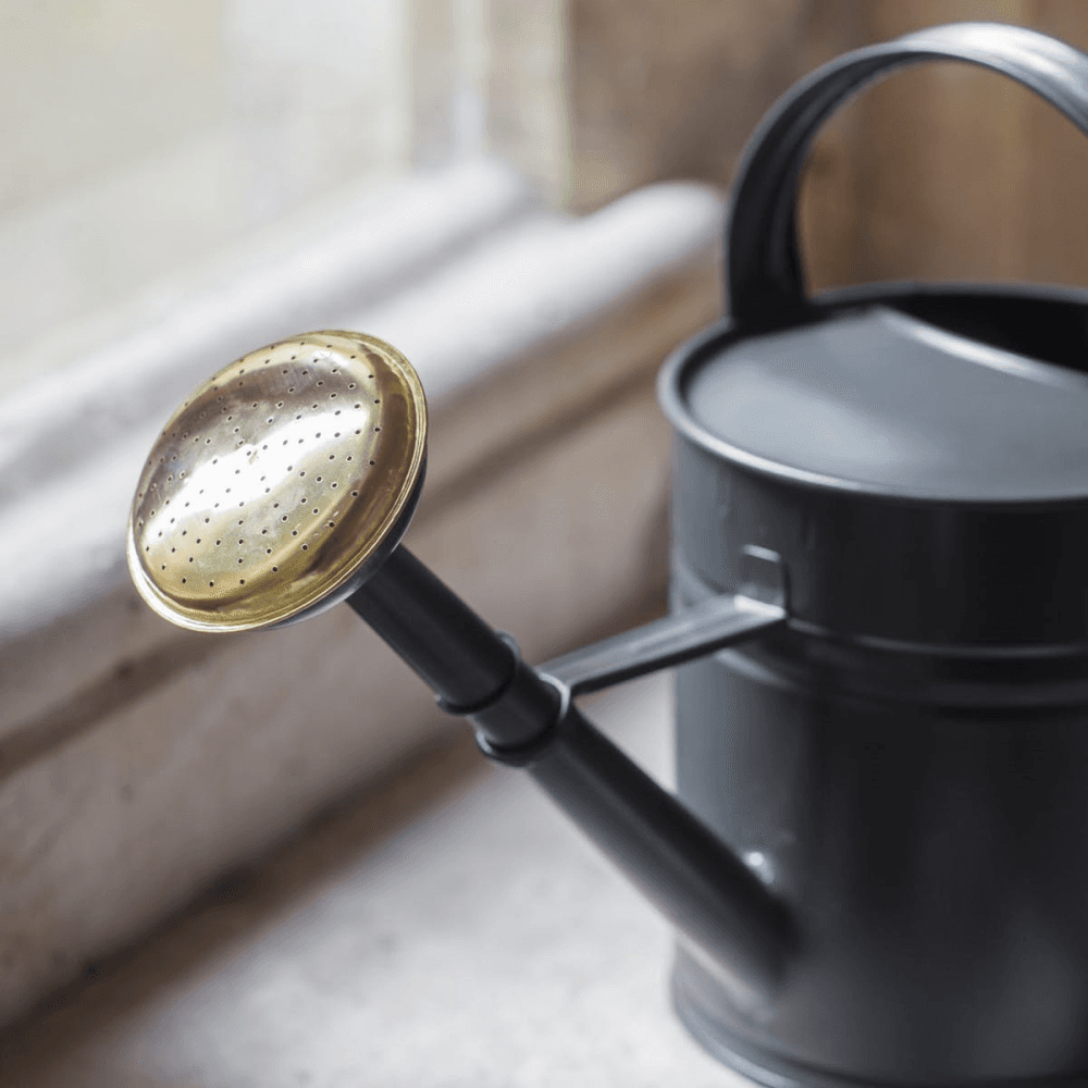 Watering Can, 5L, Grey/Brass