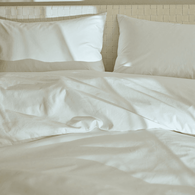 Cotton Sateen 500TC Duvet Set, Super King, White