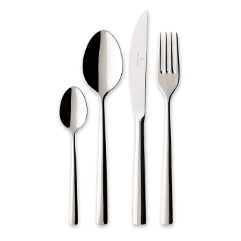 Image showing the Piemont 24 piece cutlery set, Stainless Steel product.