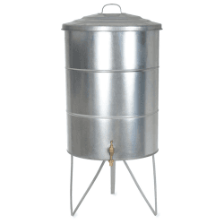 Image showing the Classic Water Butt, 100L, Silver product.