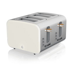 Image showing the Nordic 4-Slice Toaster, Cotton White product.