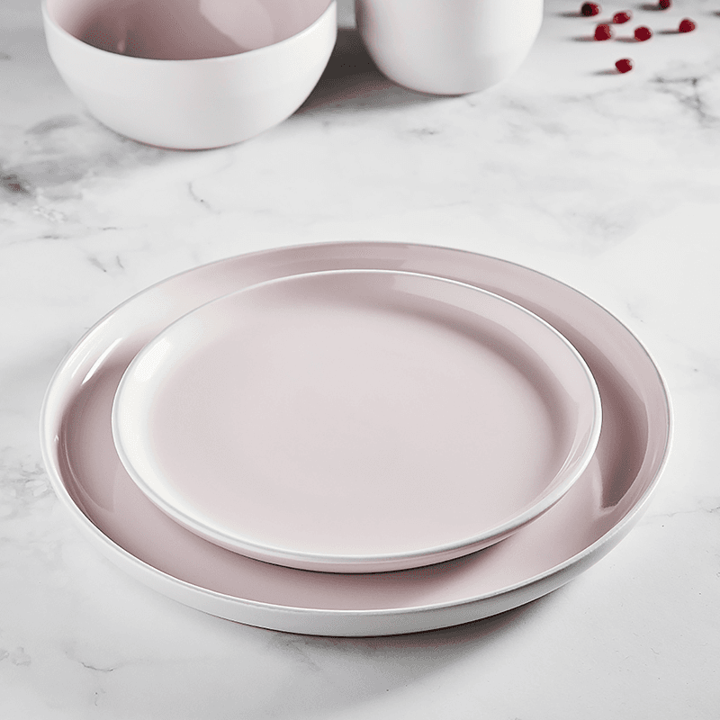 Oslo 16 Piece Dinnerware Set, Pink
