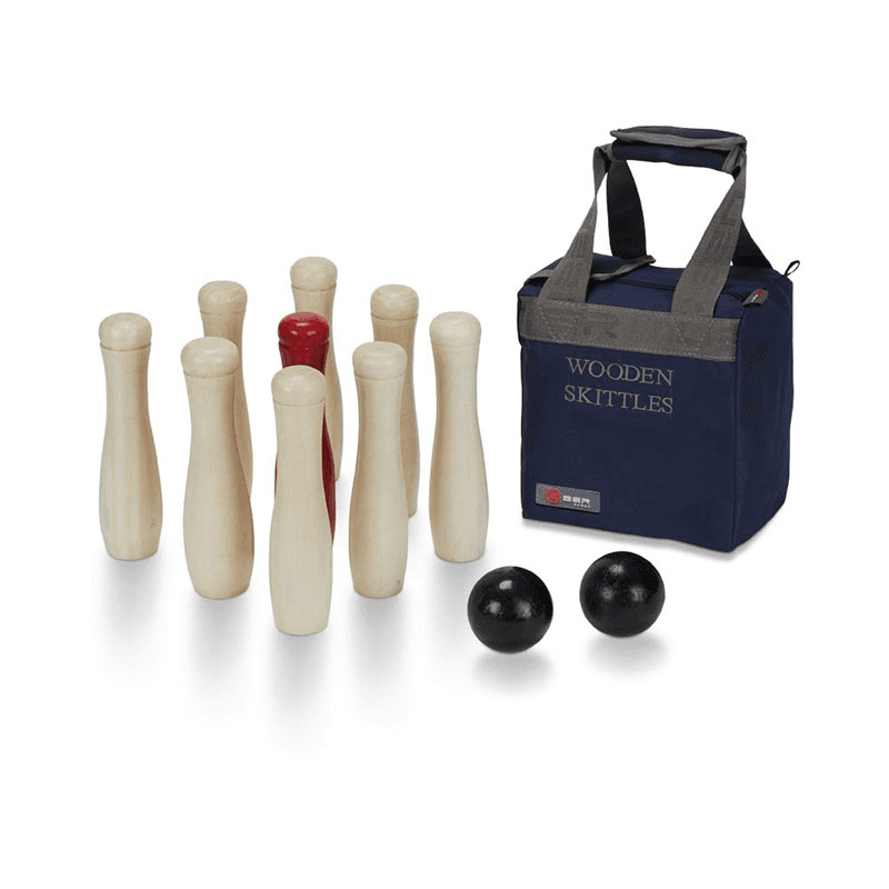 Wooden Skittles Game