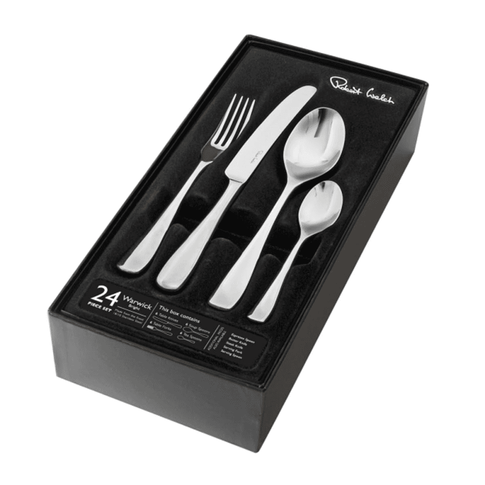 Warwick 24 Piece Cutlery Set, Stainless Steel