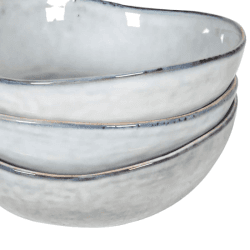 Image showing the Flax Set of 4 Bowls, D18.5cm, White product.