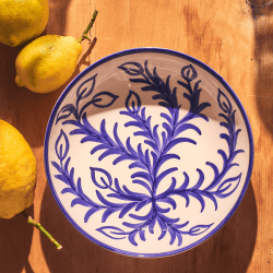 Image showing the Vina Large Bowl, D24cm, Blue product.