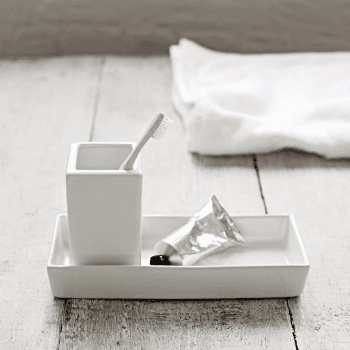 Image showing the Newcombe Tray, L24 x W10cm, White Ceramic product.