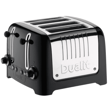 Image showing the Lite 4 slot toaster, Black product.