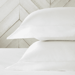 Image showing the Essentials - 200 Thread Count Egyptian Cotton Oxford pillowcase, 50 x 75cm, White product.