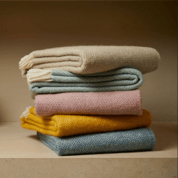 Image showing the Beehive Throw, 150 x 183cm, Yellow product.