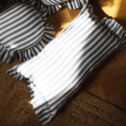 Image showing the Rectangle Cushion Cover, 30 x 50cm, Folkstone Blue product.