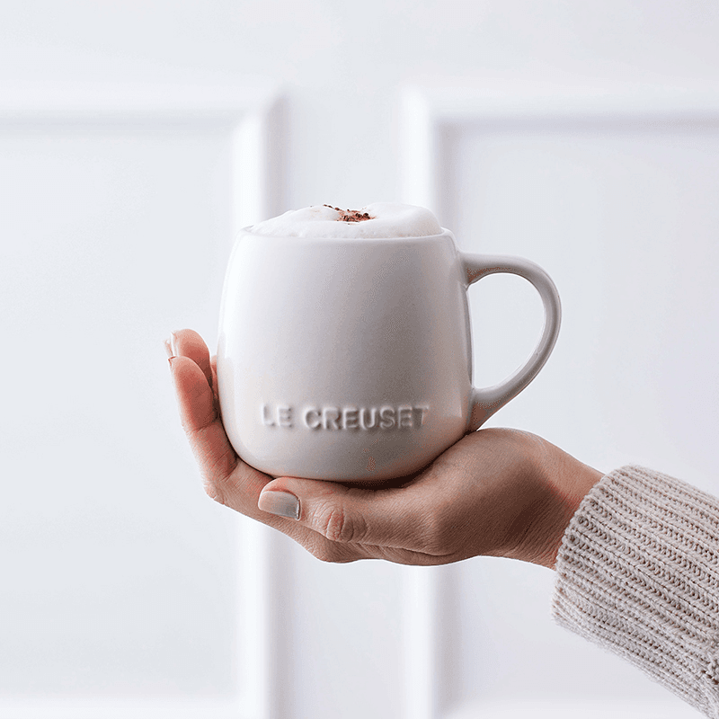 Stoneware Coupe Mug, 320ml, Meringue