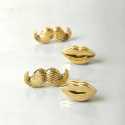 Image showing the Mr & Mrs Muse Set of 4 Place Card Holders, Gold product.