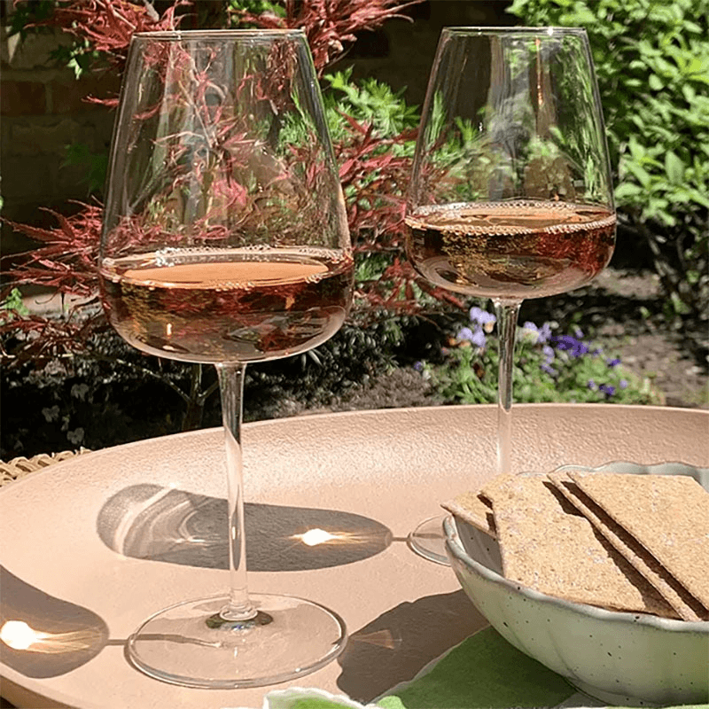 Talismano Set of 4 Bordeaux Red Wine Glasses, 700ml, Clear