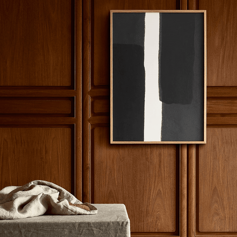 Enso - Black I Fsc Print, 50 x 70cm, Black