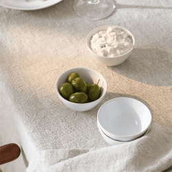 Image showing the Portobello Set of 4 Dipping Bowls, D9cm, White product.