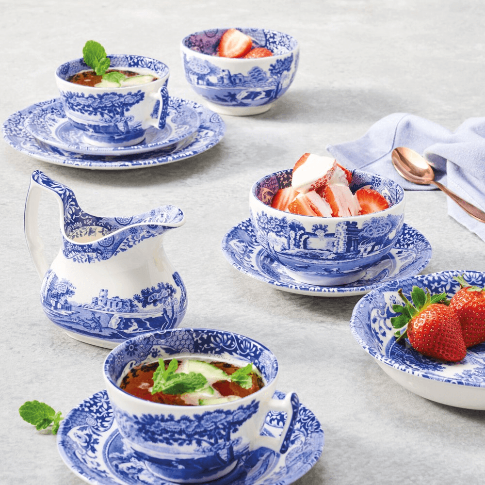 Blue Italian Cream Jug, 220ml