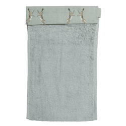 Image showing the Boxing Hares Roller Hand Towel, Duck Egg Grey product.