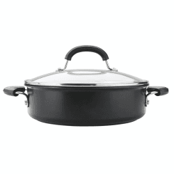 Image showing the Total Anodised Non-Stick Covered Sauteuse, 28cm, Black product.