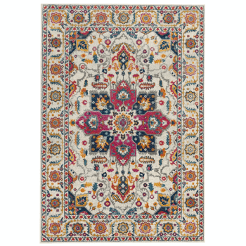 Image showing the Nova Rug, 1.6 x 2.3m, White Multi, L160 x W230cm product.