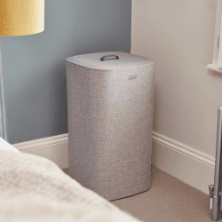 Image showing the Tota Easy-Empty Laundry Basket 60 Litre Grey product.