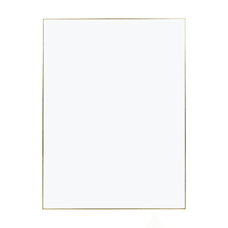 Fine Edge Edge Rectangular Mirror, Gold