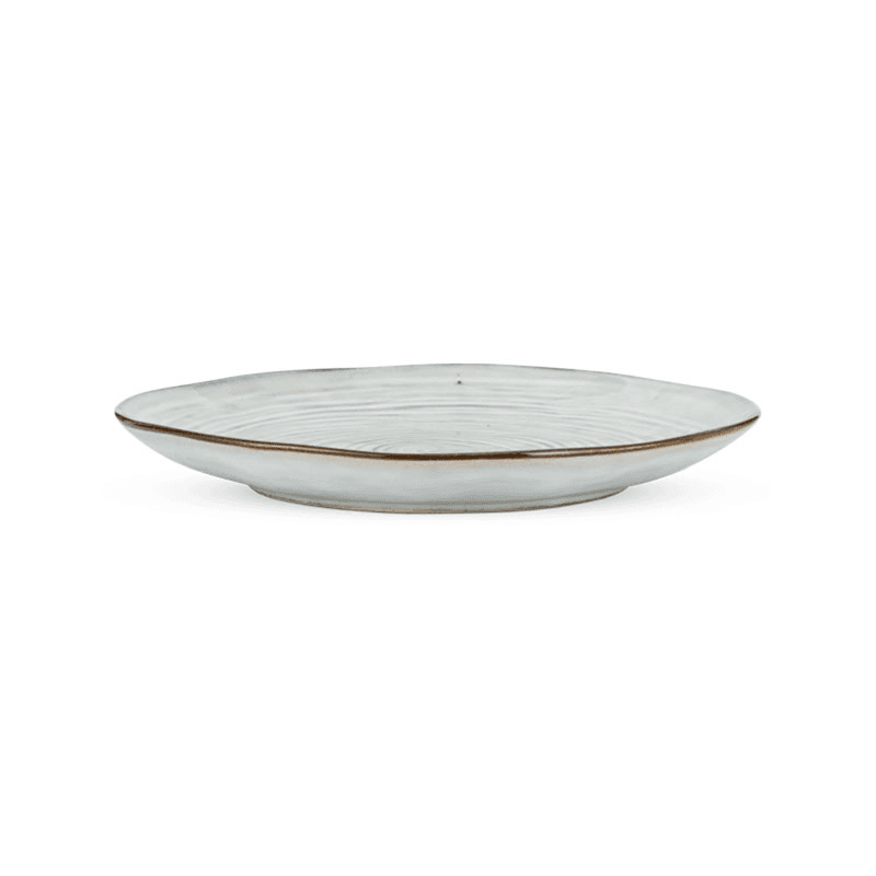 Dhanuk Side Plate, D22cm, Cream