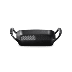 Image showing the BBQ Square Grill Pan, 26cm, Satin Black product.