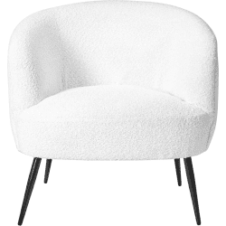 Image showing the Siena Boucle Accent Chair, White product.