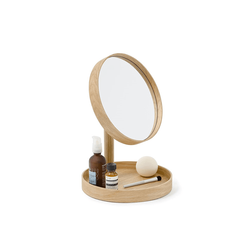 Look Magnify Mirror, Oak