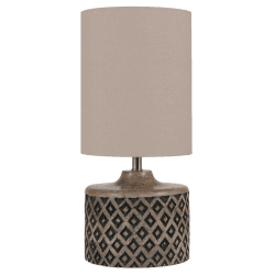 Image showing the Orissa Short Wooden Diamond Table Lamp product.