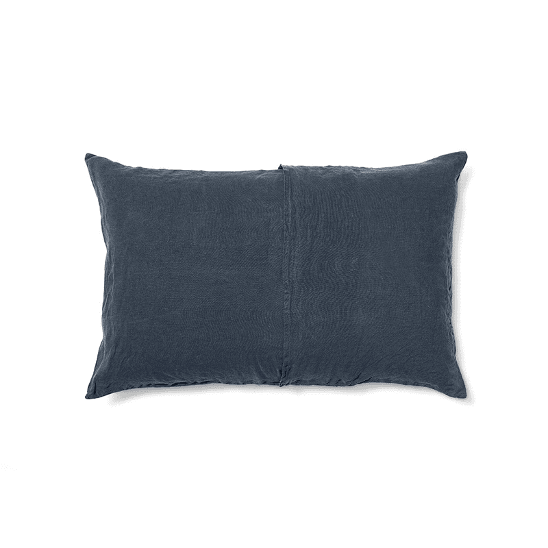 Linen Pair of Standard Pillowcases, Ink