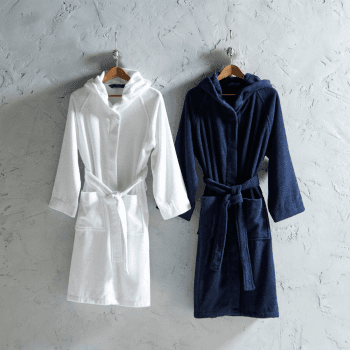 Image showing the Brixton Bath Robe, Medium, Midnight Blue product.
