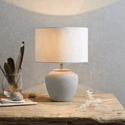 Image showing the Southwold Mini table lamp, H38 x W28cm, Stone product.