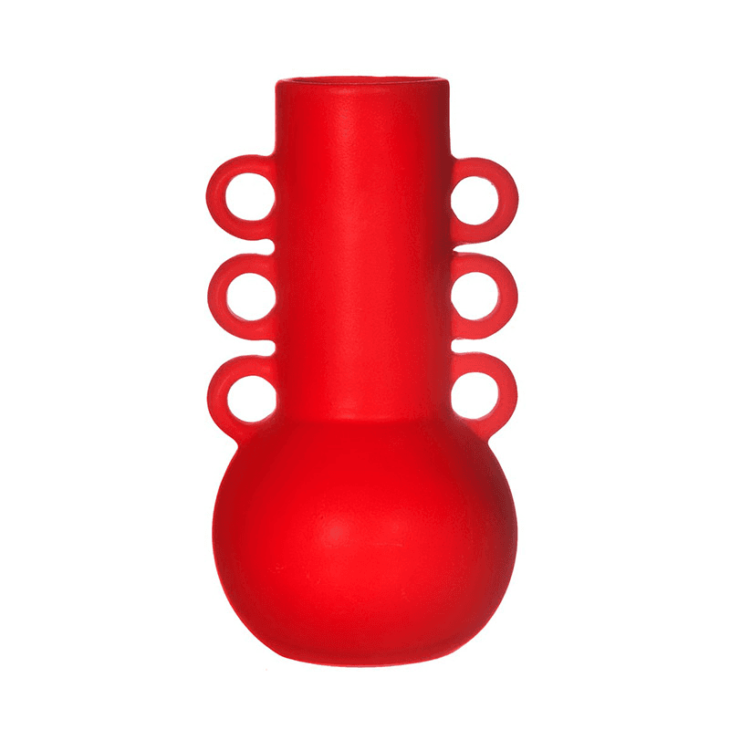 Amphora Vase, H20cm, Lipstick Red