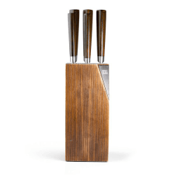Image showing the Tacoma 5 Piece Knife Block Set, Walnut product.
