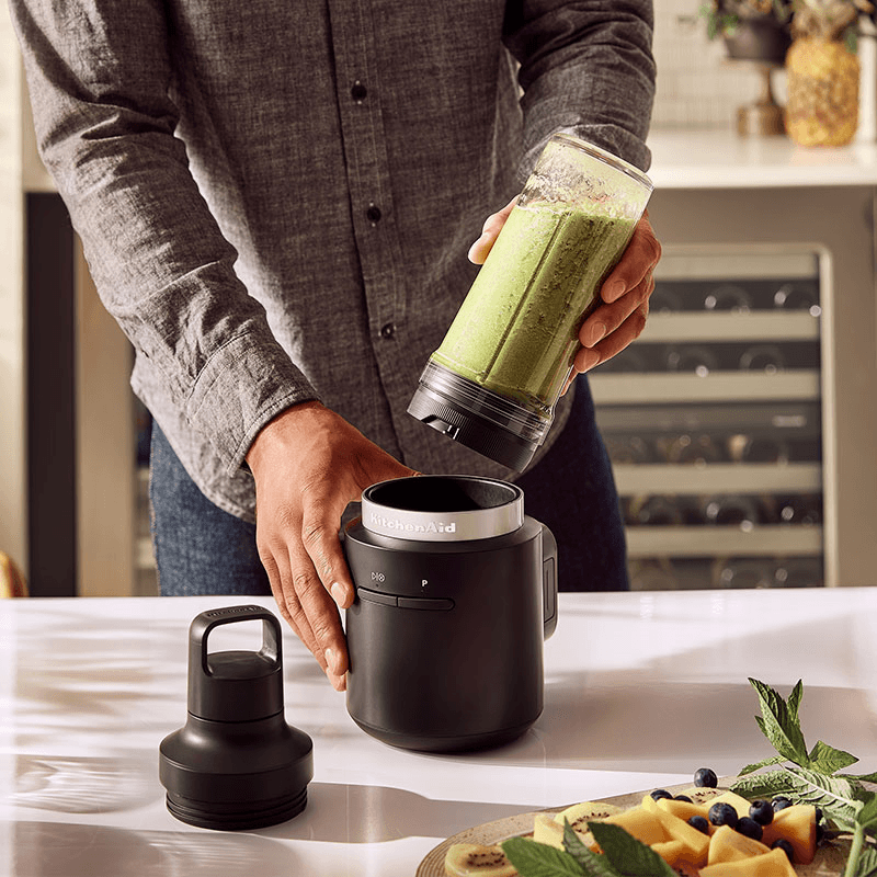 Cordless Portable Blender Battery Included, Matt Black