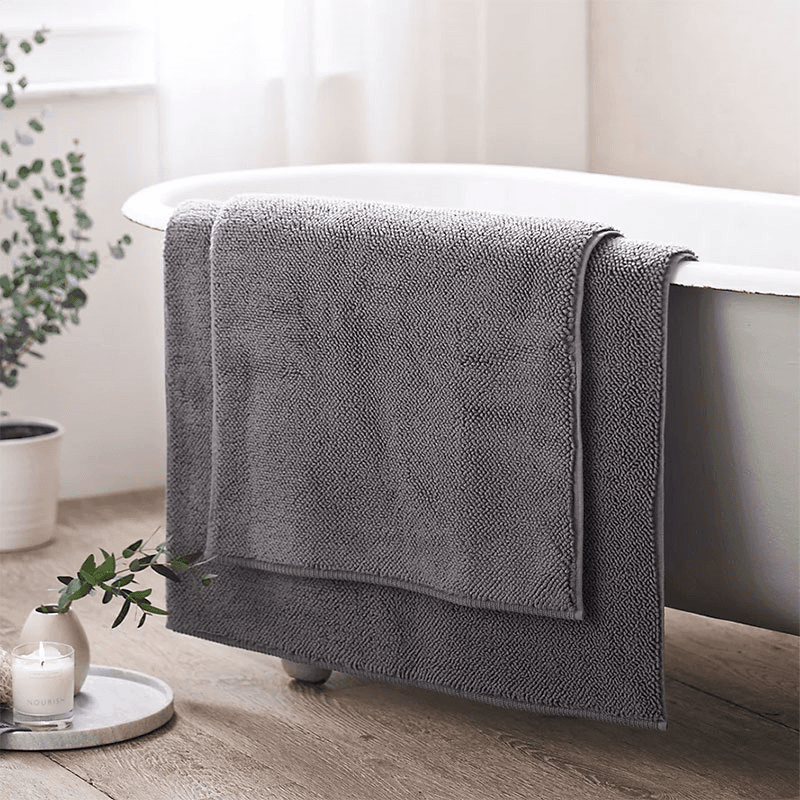 Ile De Re Bath Mat, 70 x 110cm, Slate