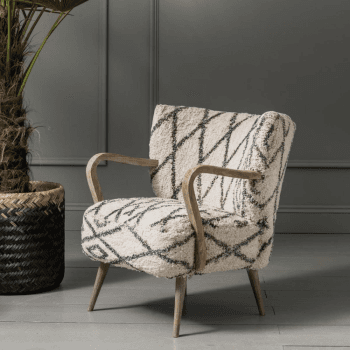 Image showing the Mina Printed Armchair product.