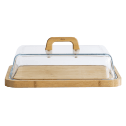 Image showing the Bamboo Cheese Box, Clear product.