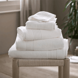 Image showing the Ultra Soft Cotton Bath Towel, 70 x 125cm, White product.
