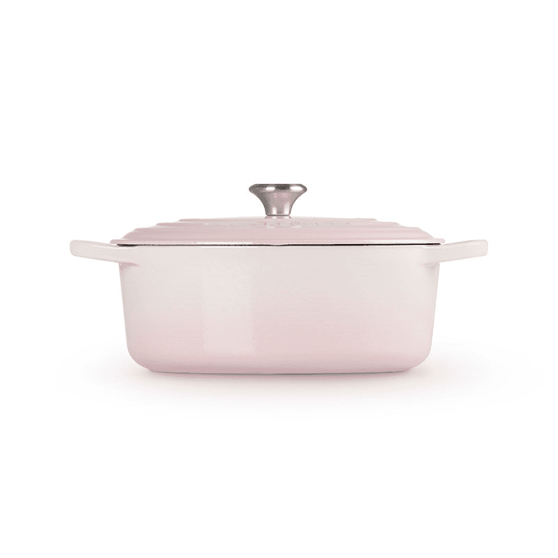 Signature Cast Iron Oval Casserole, 29cm, Shell Pink